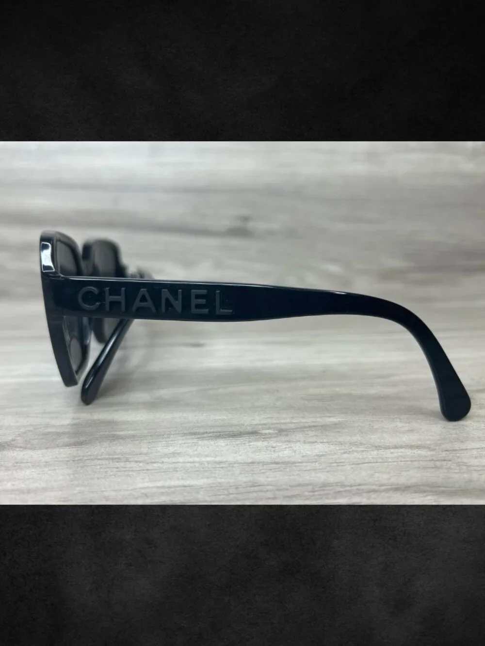 Chanel 5408 Black Square Polarized Sunglasses 56-17-140 with Case [PO1026204]